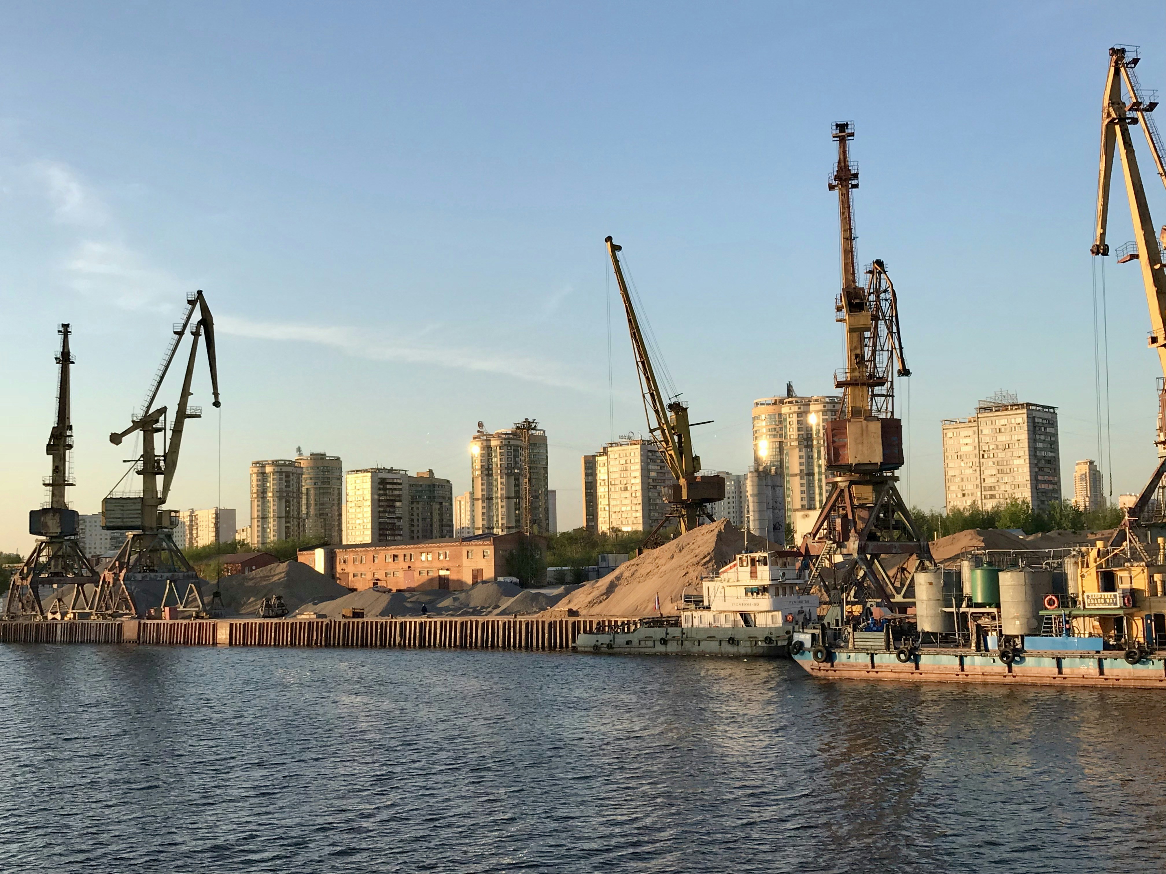 river, port