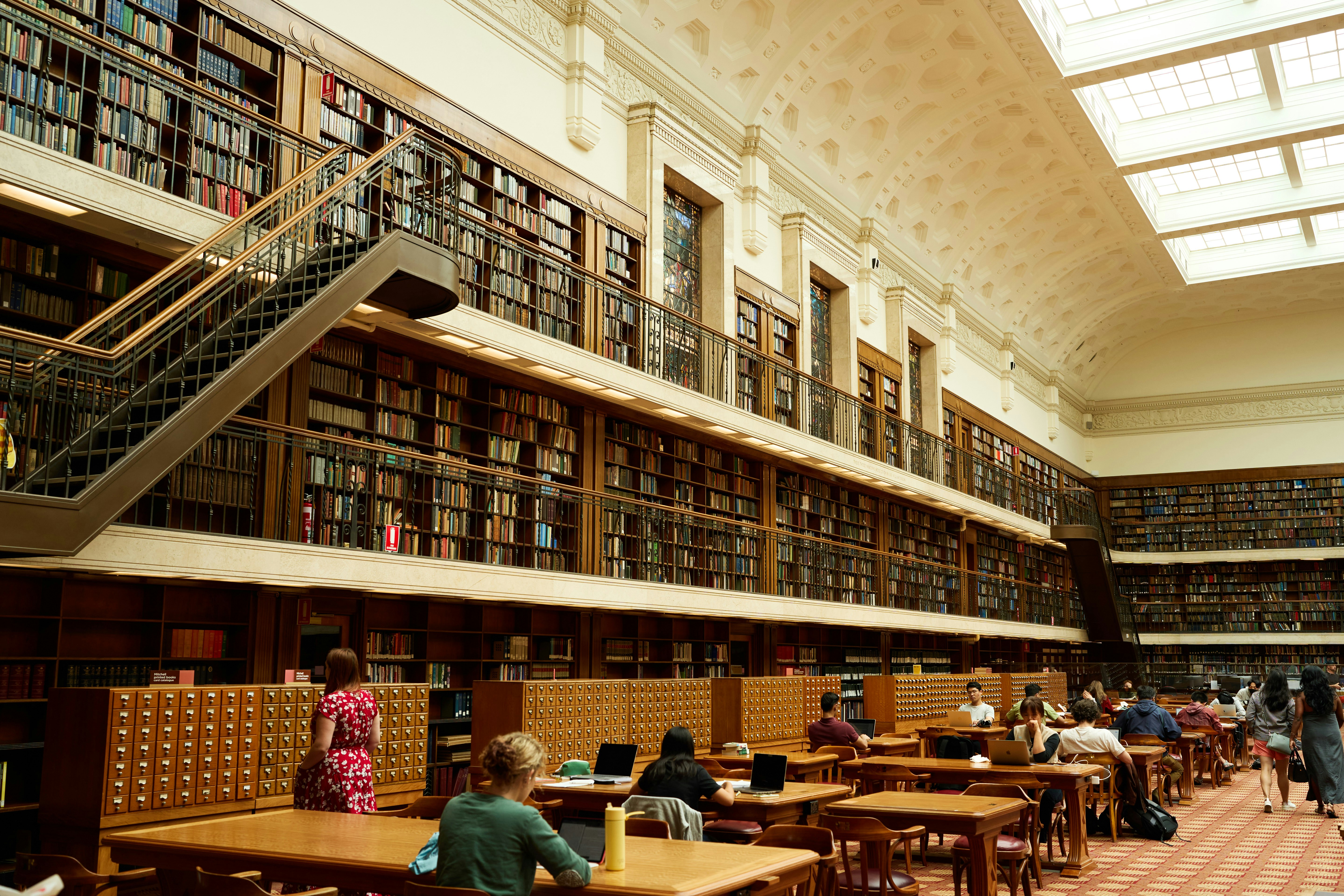 Academic library interior