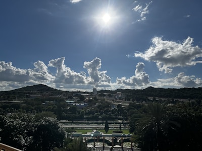 An aerial photograph showcasing a scenic landscape taken during a photography session