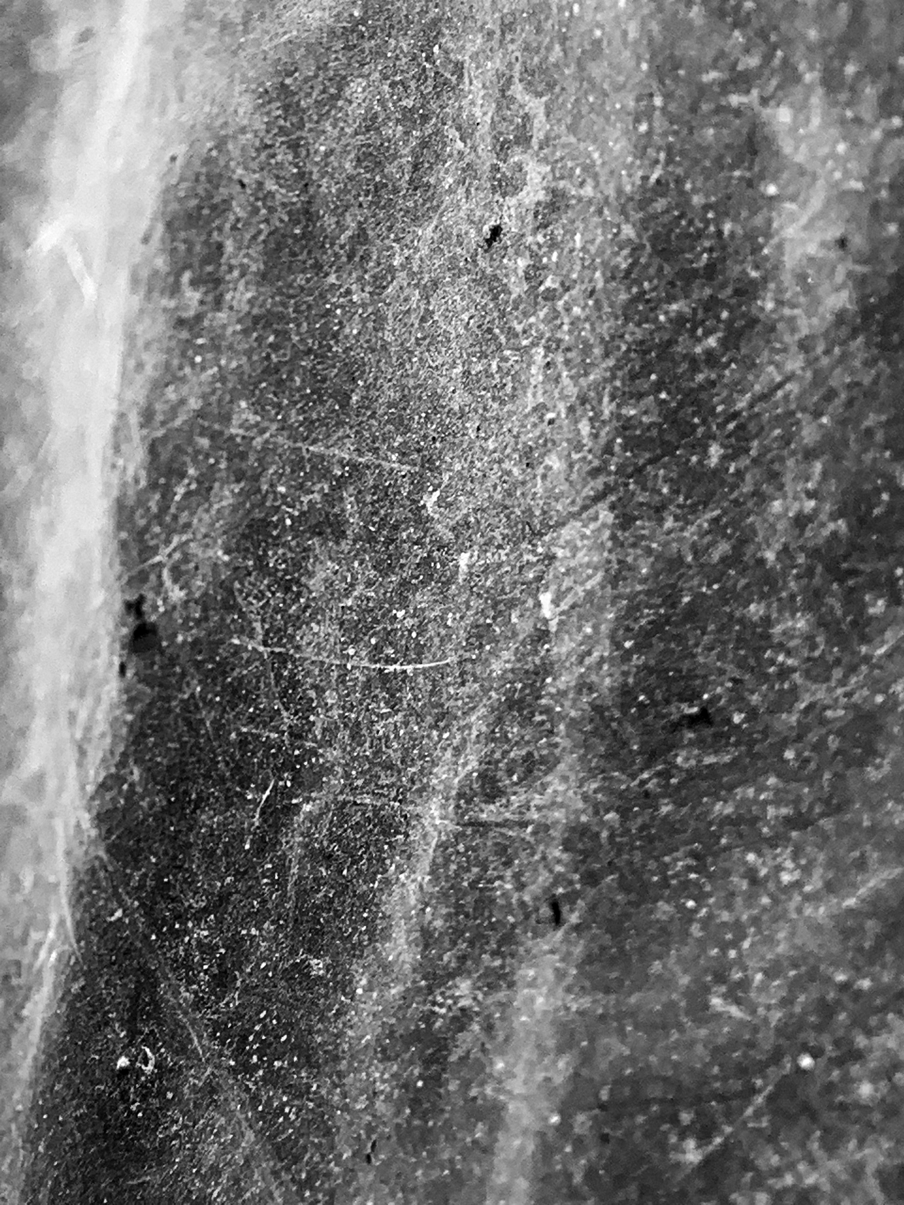 a black and white photo of a piece of ice