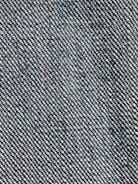A close-up view of a textured fabric with a woven pattern. The fibers alternate between dark blue and white threads, creating a characteristic denim appearance.