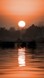 A serene sunset depicting tranquility and connection.