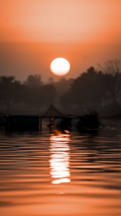 A serene sunset depicting tranquility and connection.