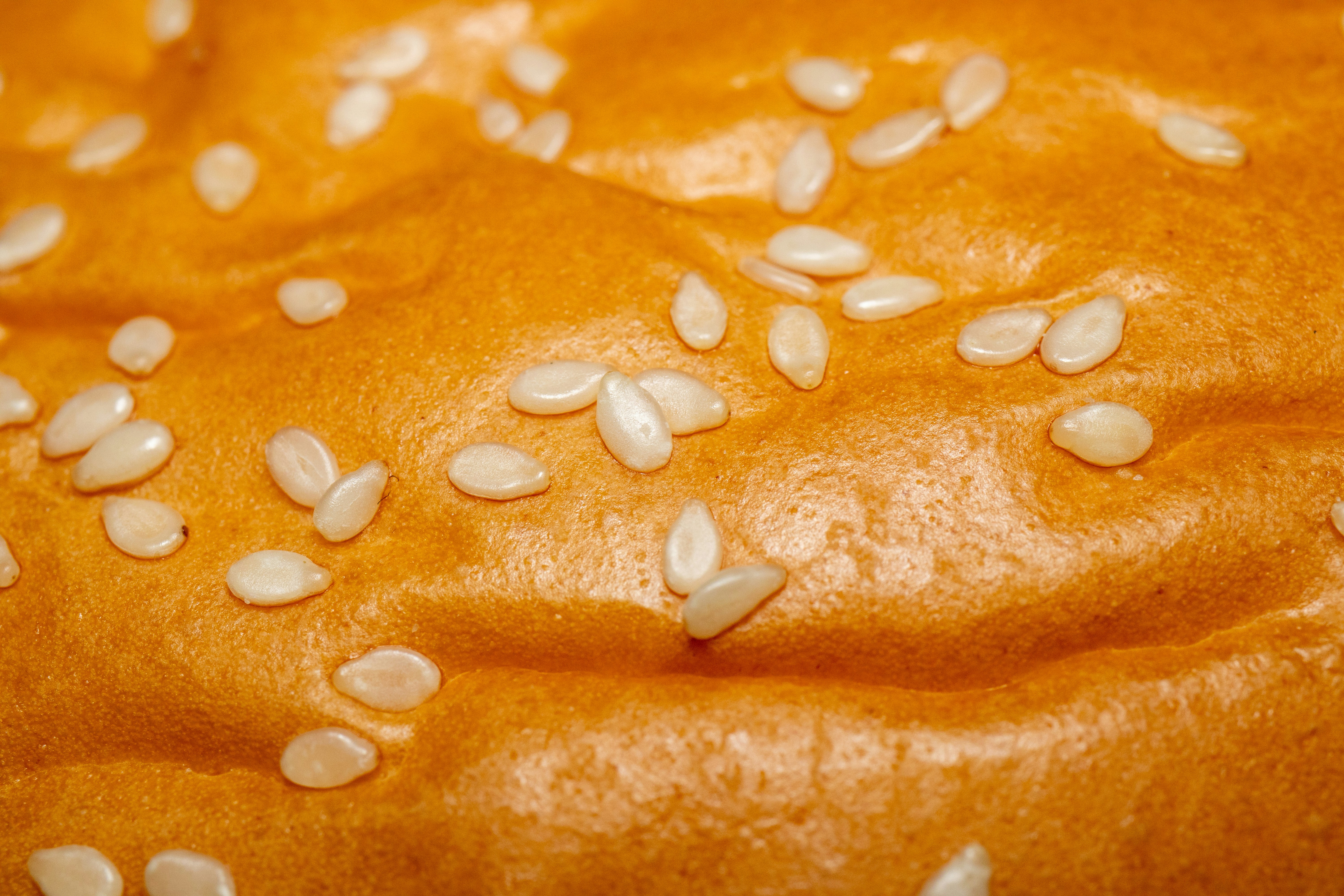 a loaf of bread with seeds on top of it