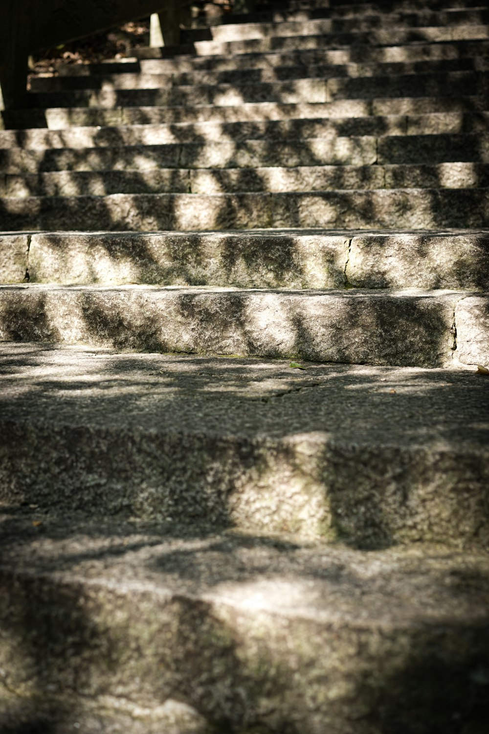 a person riding a skateboard down some steps