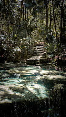 a path in the middle of a forest