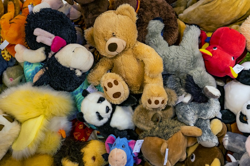 A pile of colorful stuffed animals showing plush variety and design trends in 2026