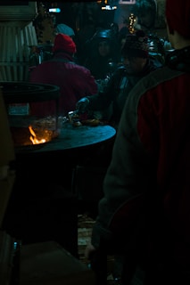 Happy guests gathered tightly around the large Brozero brasero, toasting marshmallows and sharing stories.