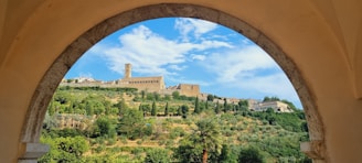 A scenic view of Cava de' Tirreni with historic buildings.