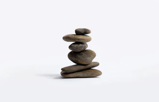 a stack of rocks sitting on top of each other