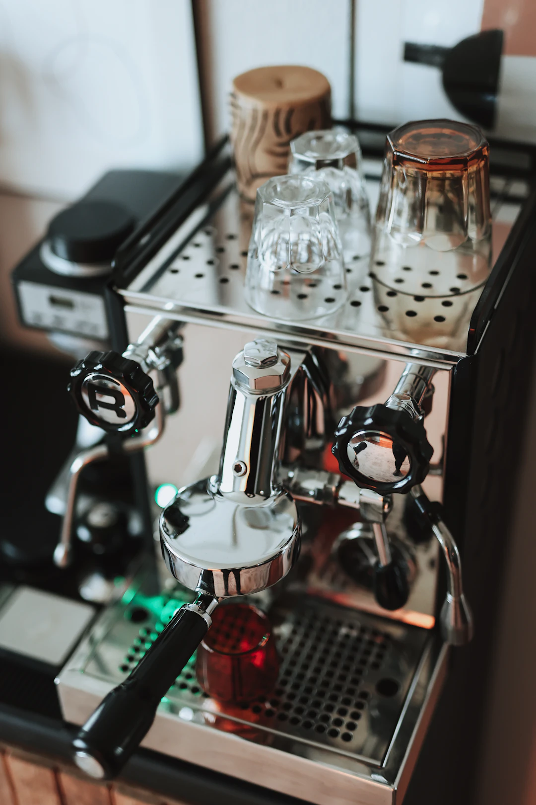 An espresso machine on a counter