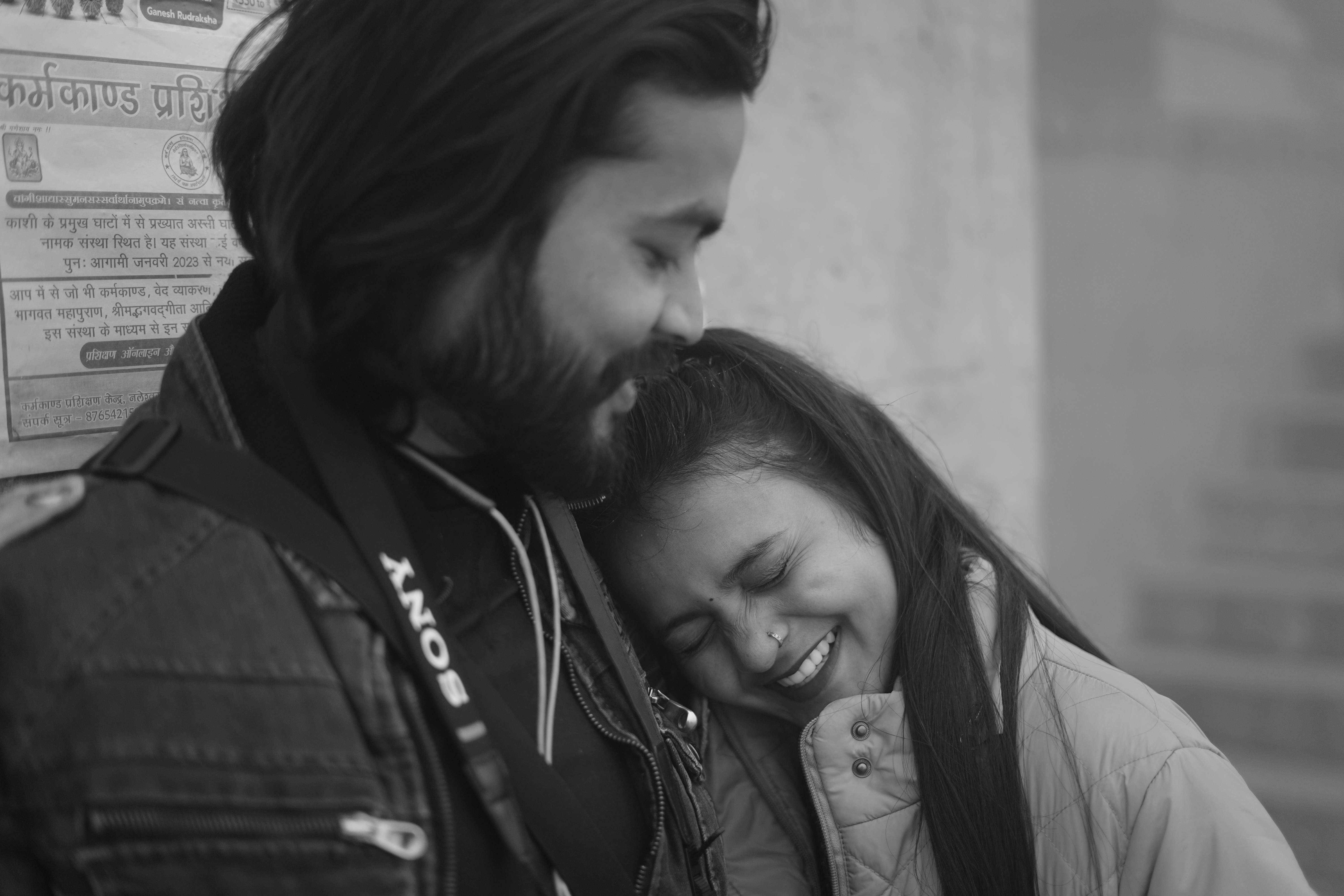 Indian couple smiling