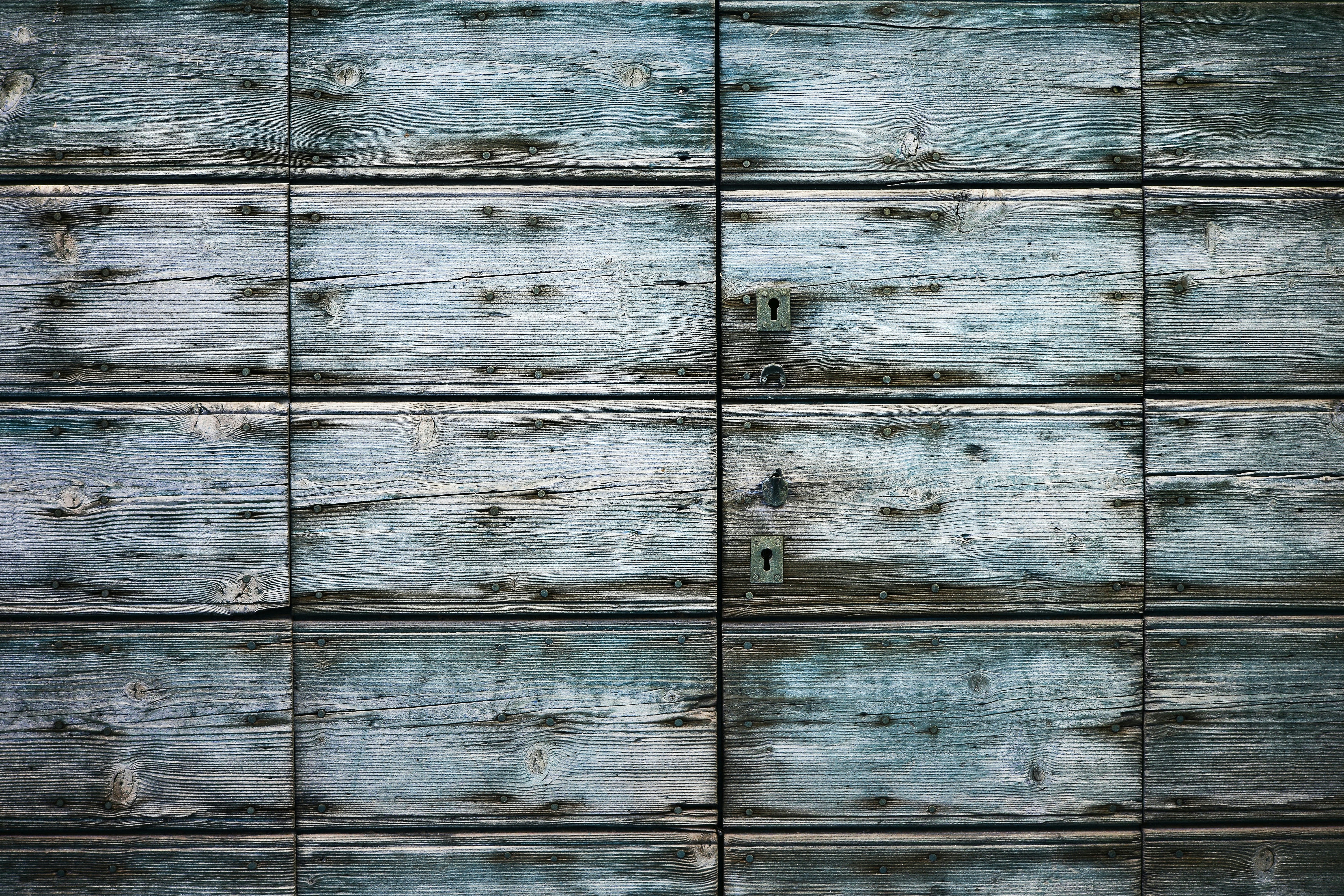 a close up of a wall made of wooden planks