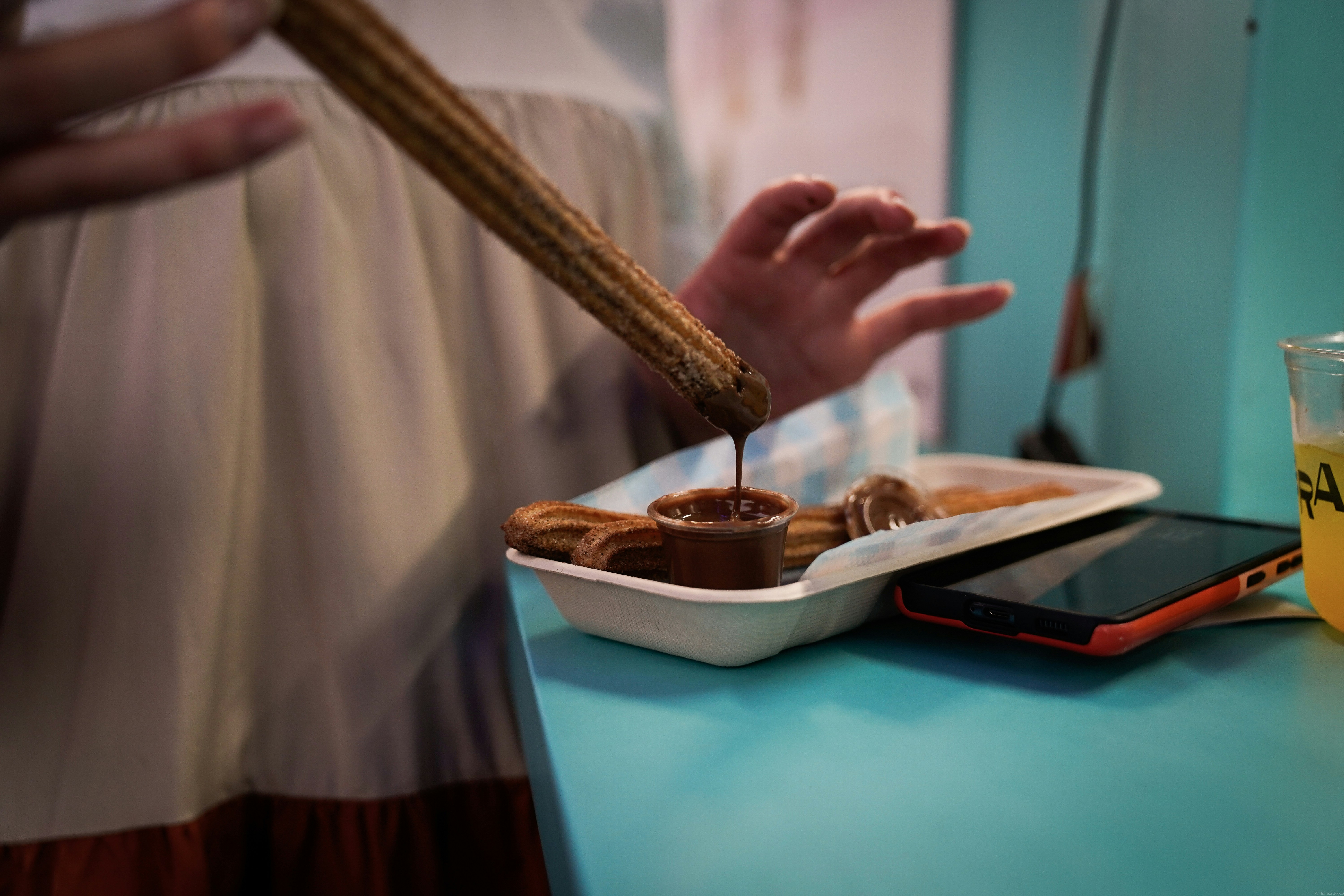Churros with Chocolate Sauce