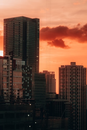 Makati business district at dawn
