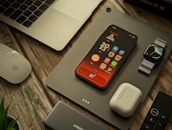 Close-up of premium accessories for Apple devices.