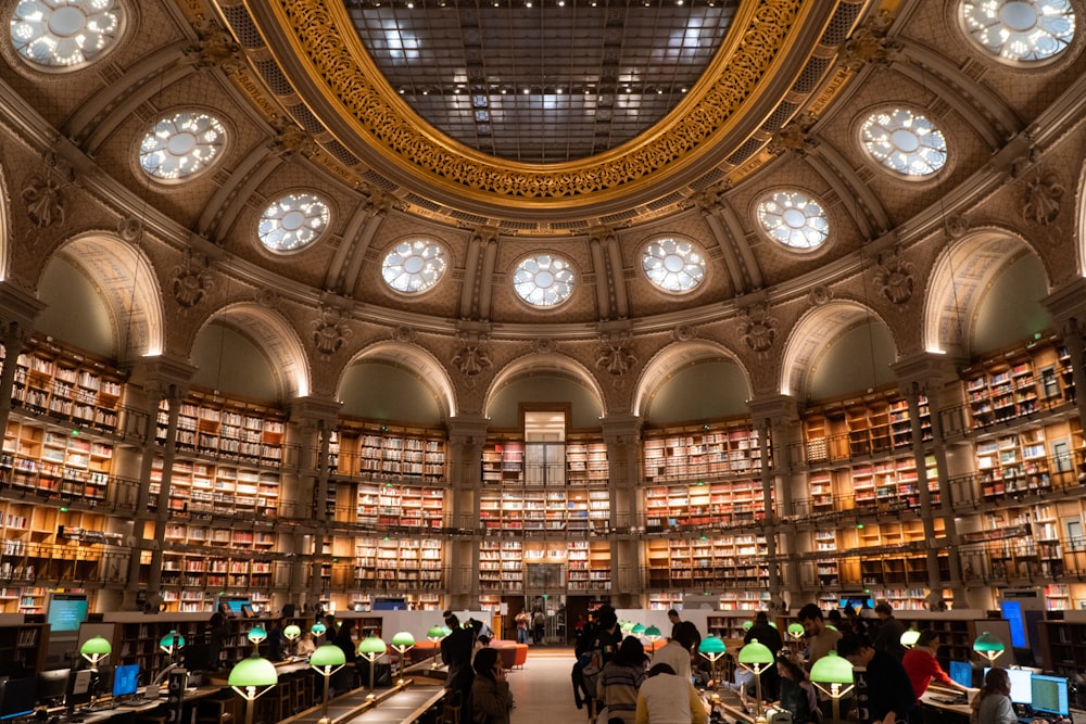 a large library filled with lots of books