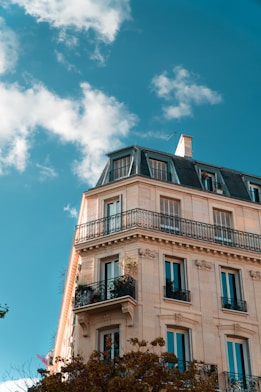 a building with balconies and balconies on top