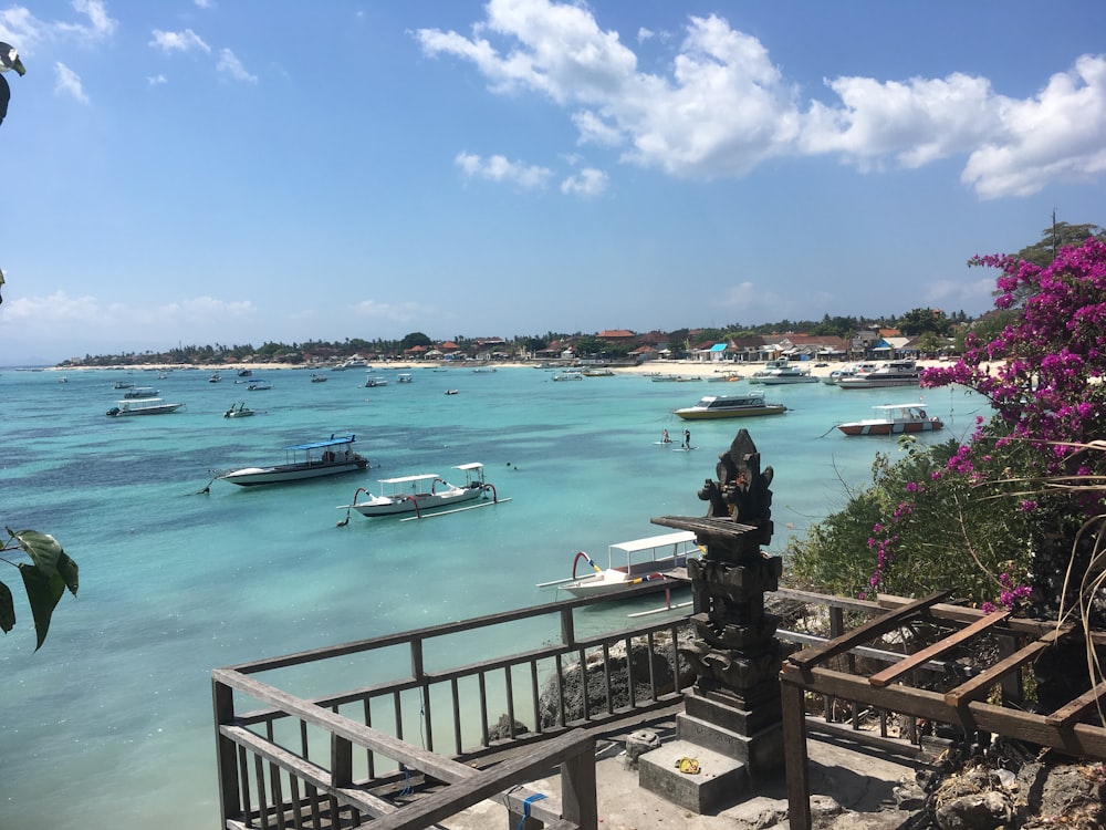 a bunch of boats that are in the water