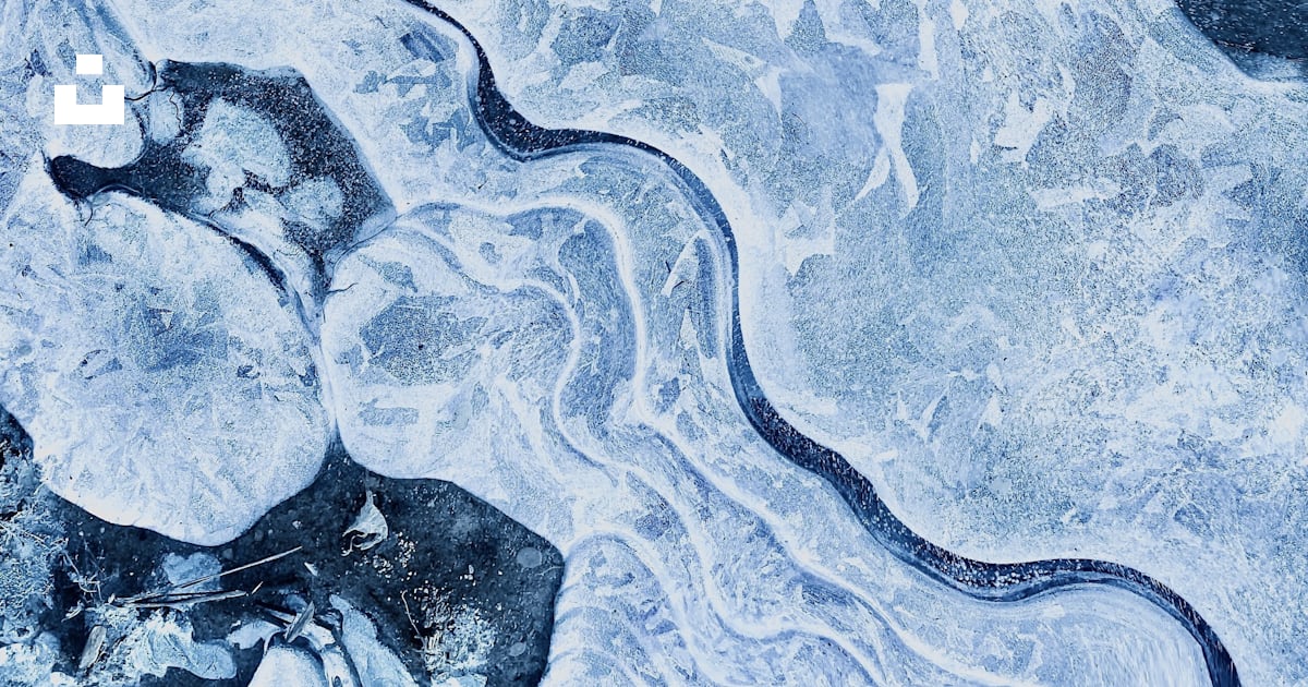 A close up of ice and water with a sky background photo – Free Nature ...