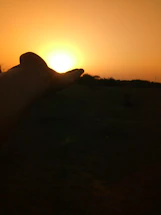 A warm handshake between a customer and a powaful solar representative under bright sunlight.