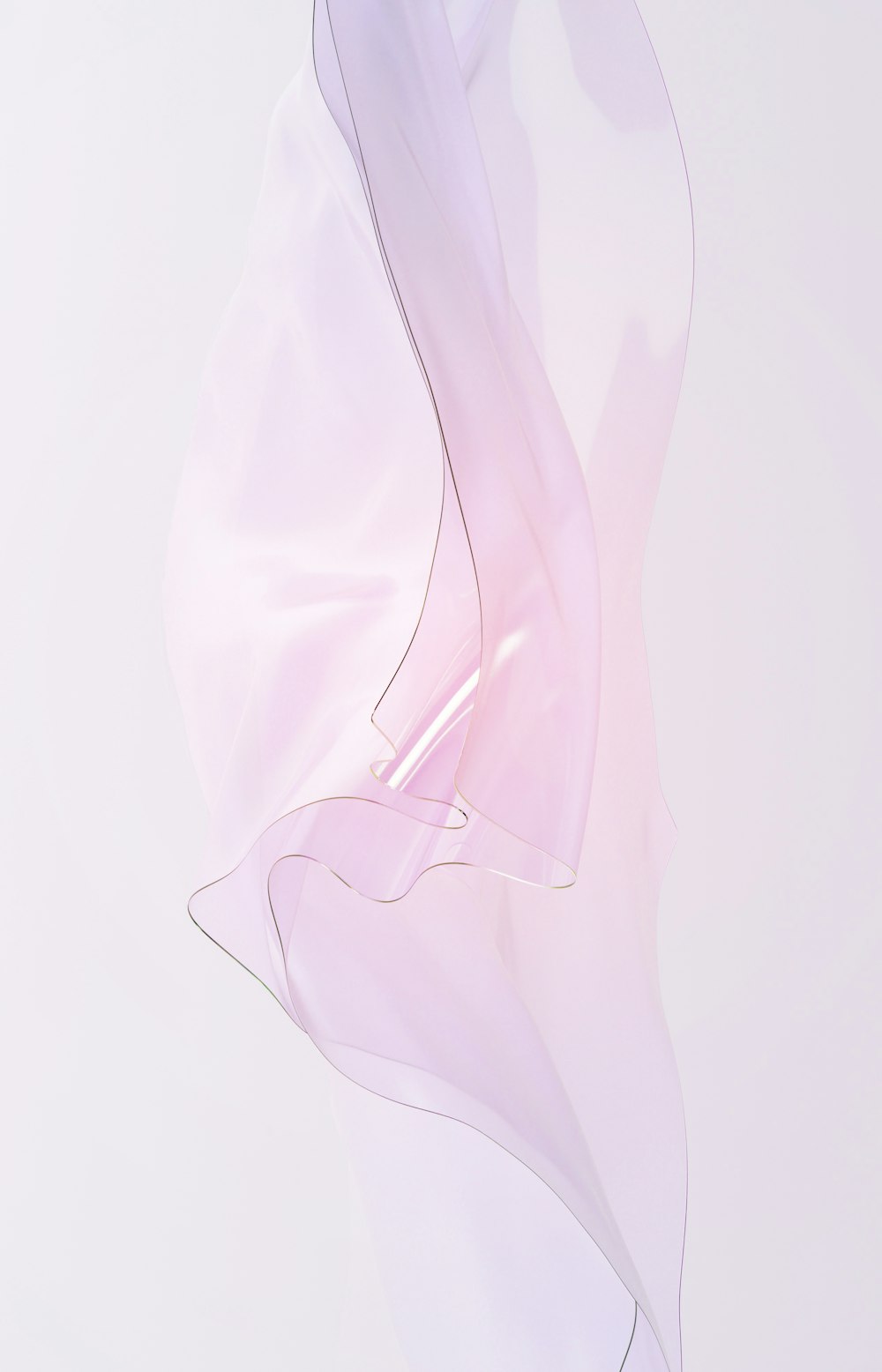 une photographie abstraite d’un tissu blanc