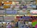 A bustling indoor market scene with multiple shop signs displayed prominently, written in various languages including Thai and Chinese. There are stalls selling a variety of goods, including food and groceries. The image is colorful with items neatly arranged on shelves and hanging from hooks.