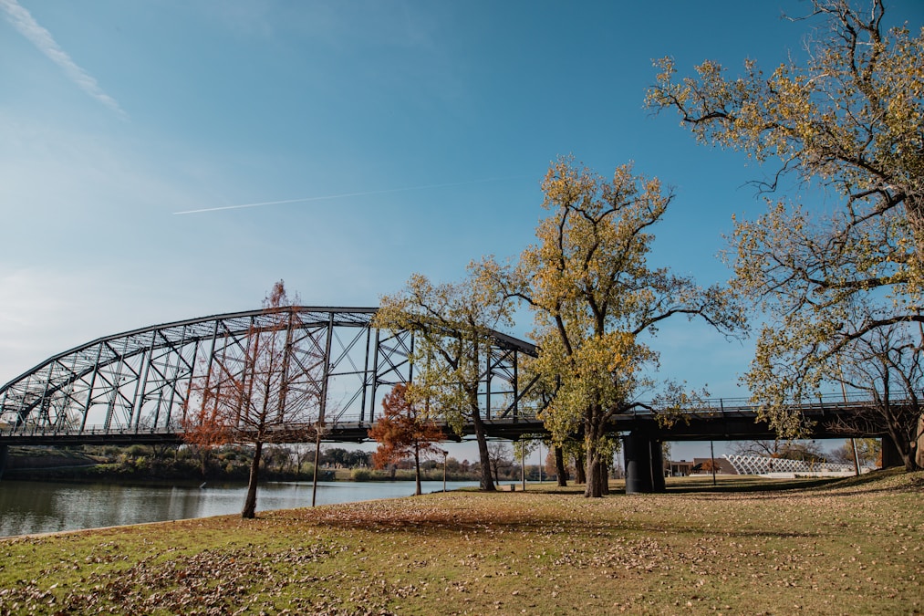 Downtown Waco Texas skyline along the Brazos River
