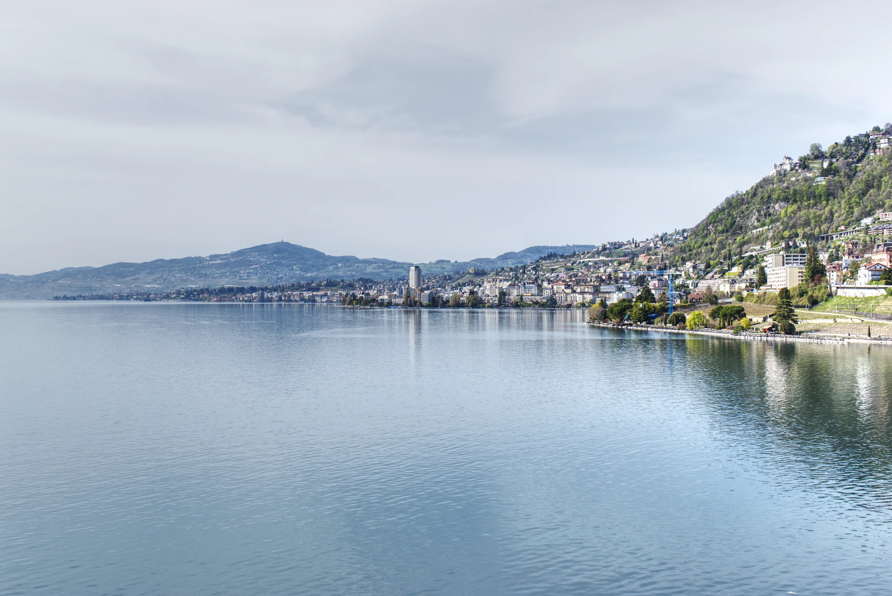 Lake Geneva and the Swiss Riviera near Montreux