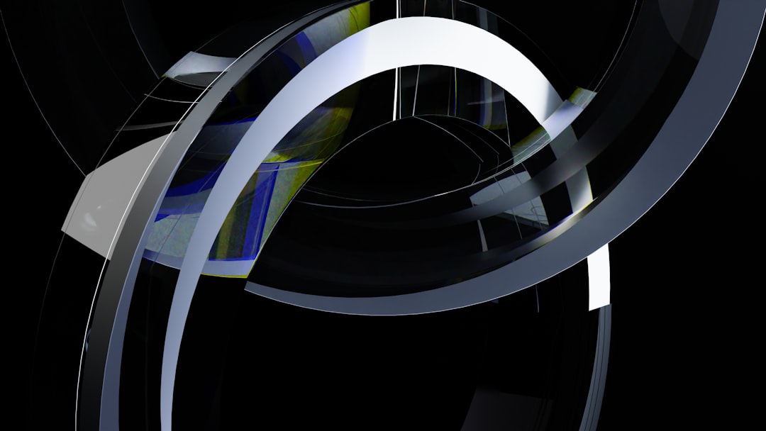 an abstract black and white photograph of a clock,