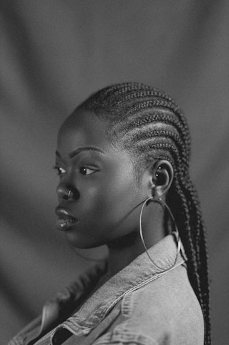 Woman with cornrows