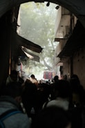 A bustling market scene in Albania.
