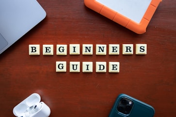 scrabble letters spelling out the word beginners guide