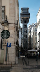 a tall building with a clock on the side of it