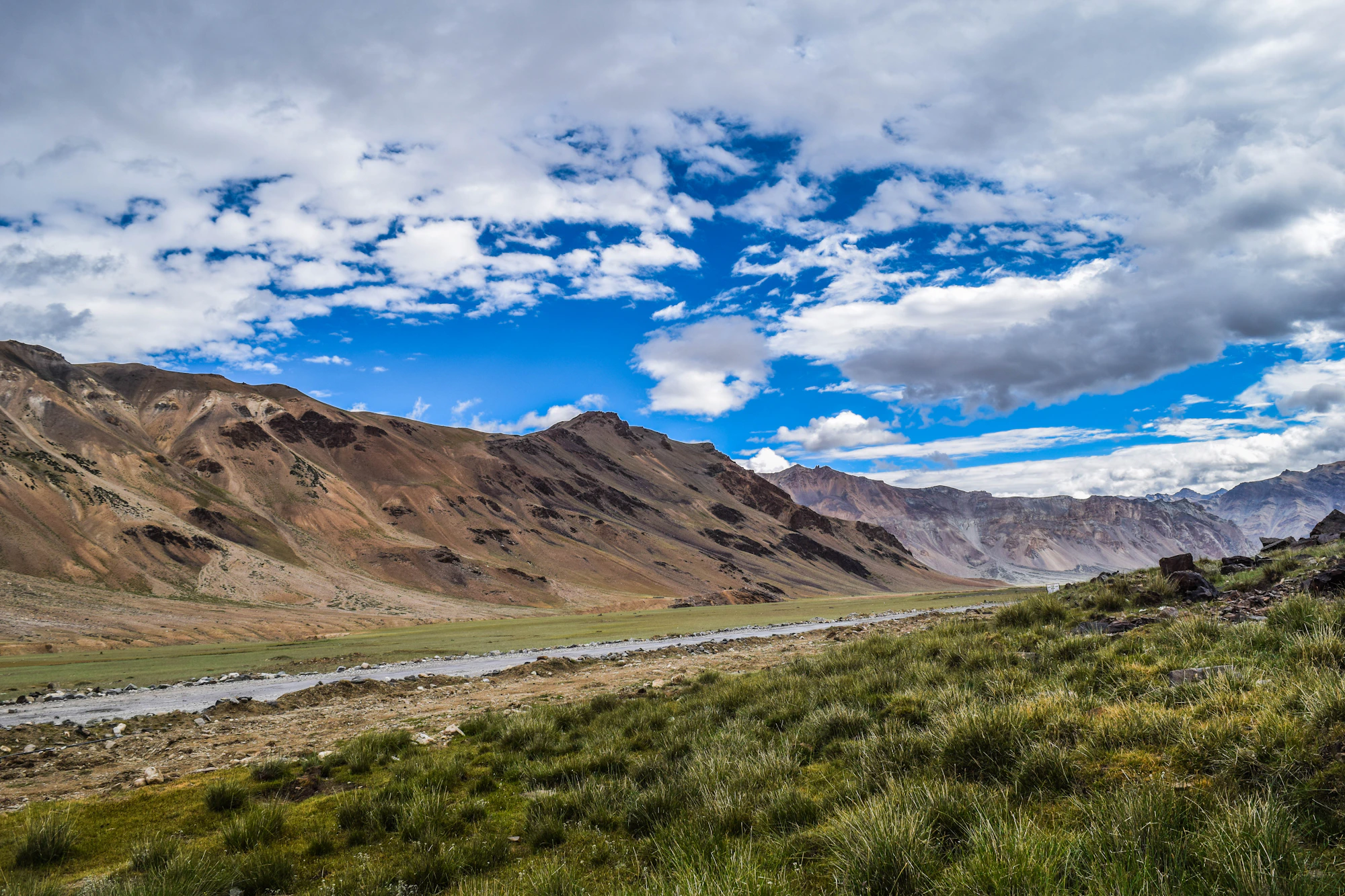 Dramatic mountain passes and valleys of Ladakh