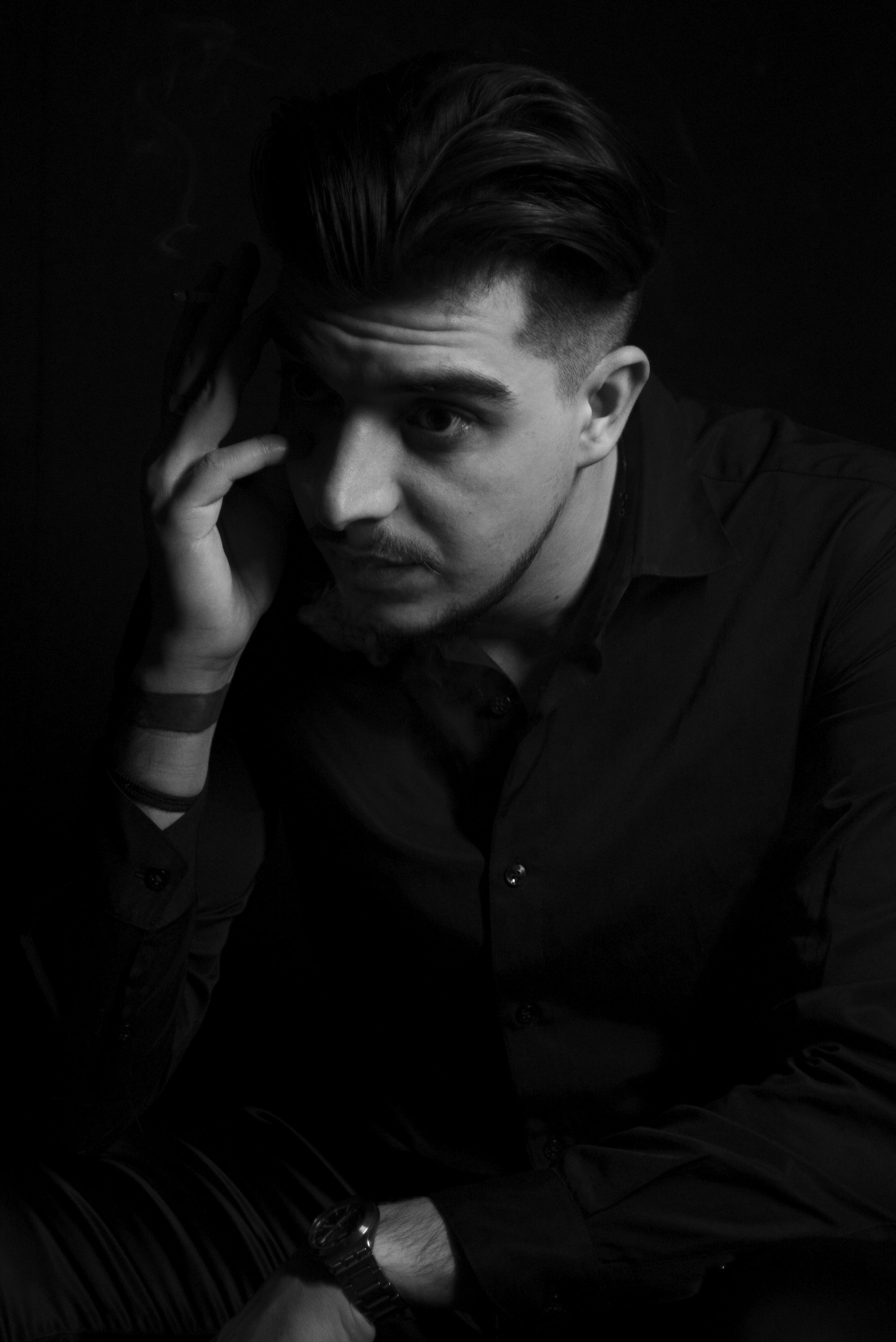 woman wearing yellow long-sleeved dress under white clouds and blue sky during daytime