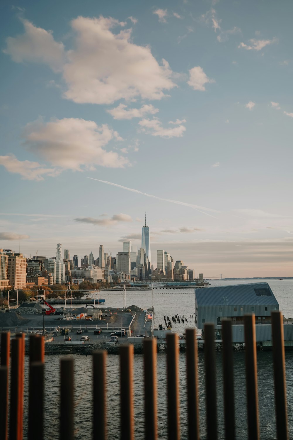 a view of a city from across the water