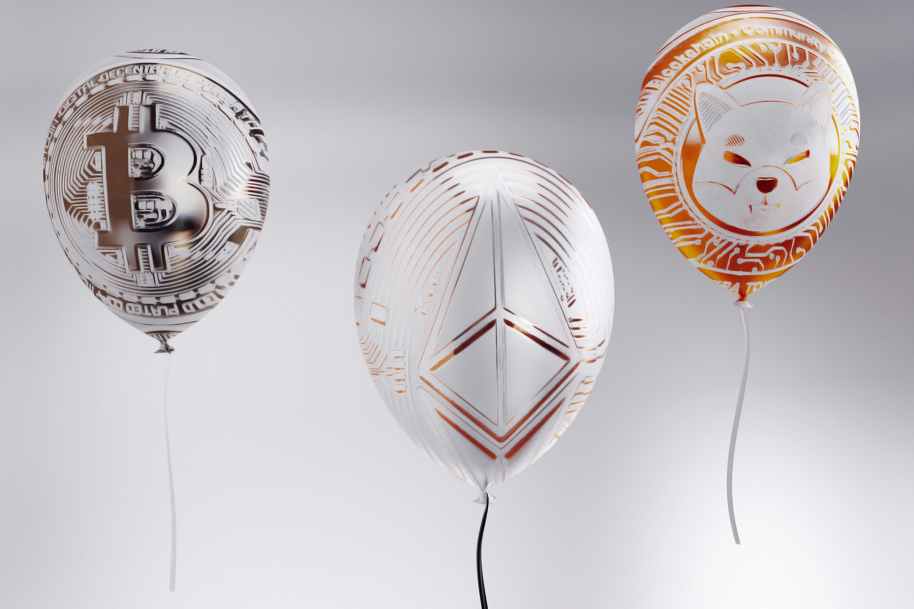 مجموعة متنوعة من أنواع بالونات أعياد الميلاد - من اللاتكس، والورق المعدني، وبالونات الحروف.