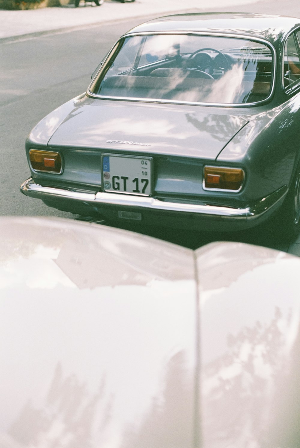 a car parked on the side of the road