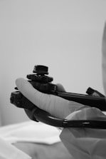 Close-up of an endoscopy procedure showing detailed internal imaging.