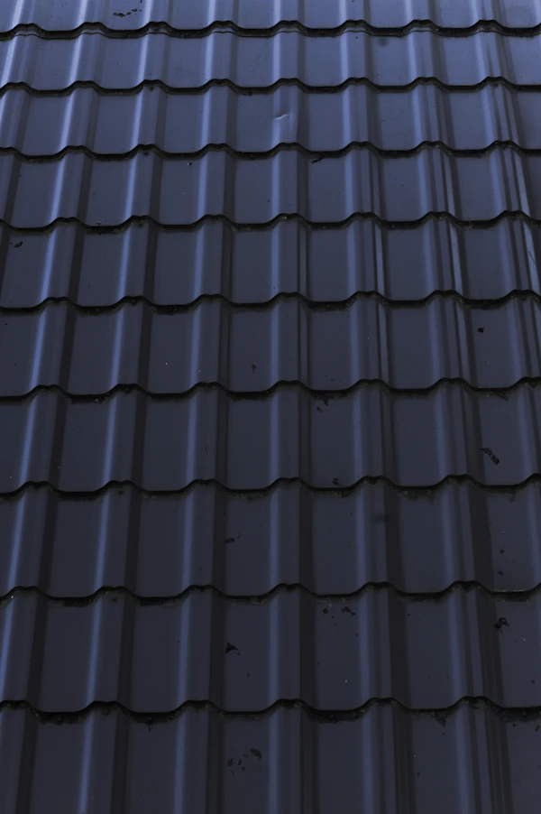 New metal roof installation