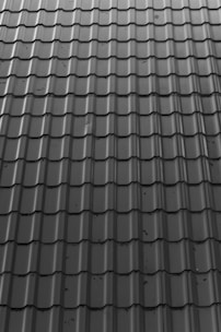 a black and white photo of a roof