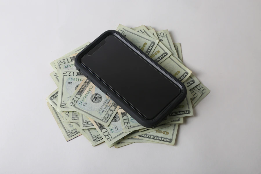 Phone on money