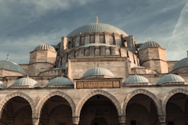 a large building with many arches and domes