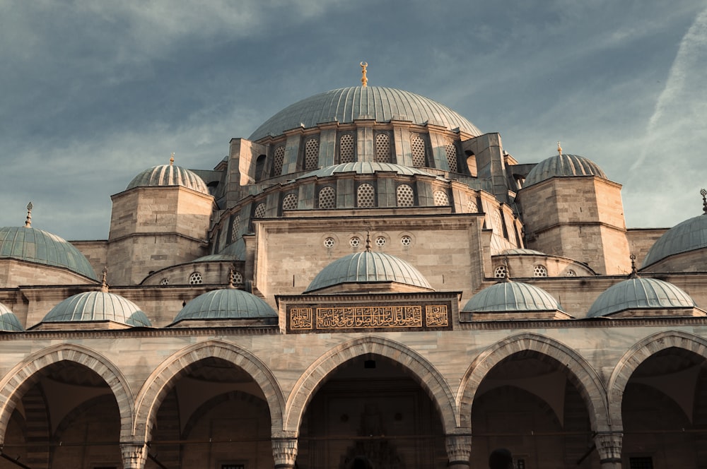 a large building with many arches and domes