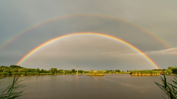 A serene landscape symbolizing divine abundance and love.