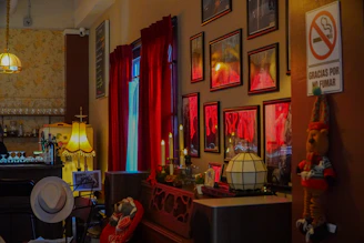 Cozy and inviting karaoke and wine bar area with stylish seating and ambient lighting.