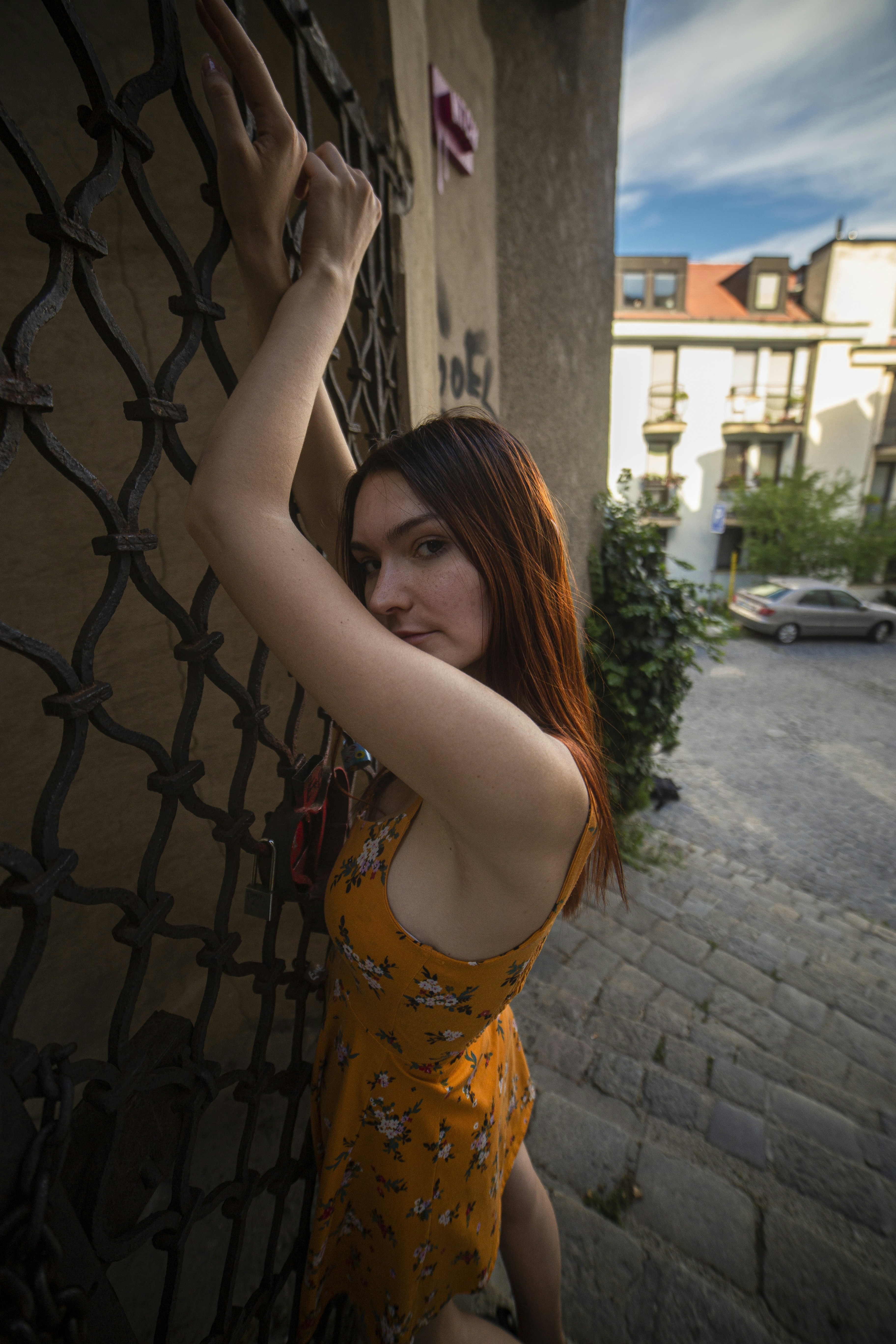 Vestido floral juvenil