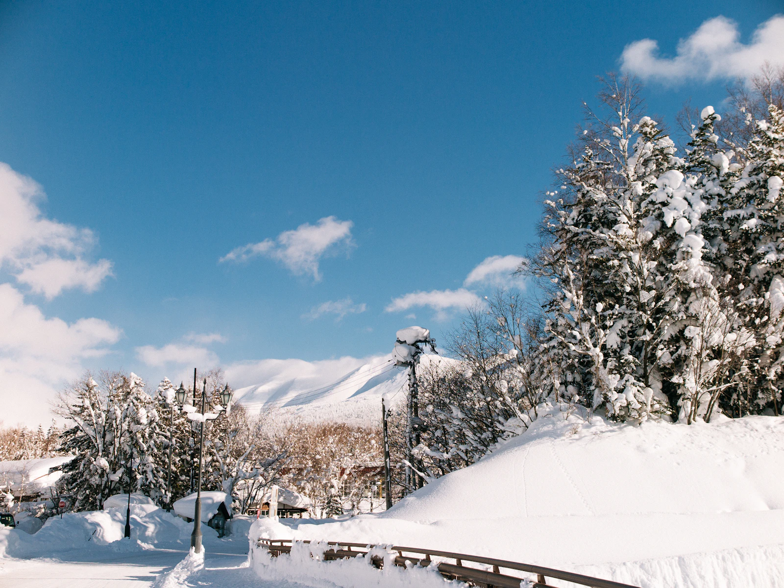 Hakuba mountains in winter in Japan