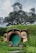 a hobbot with a green door surrounded by greenery